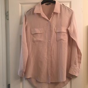 Express button down shirt, pale pink, sz S